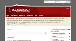 Desktop Screenshot of digizeitschriften.de